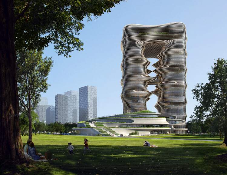 扎哈事务所深圳一丹中心封顶，层叠“城市峡谷” - 1 的图像 12