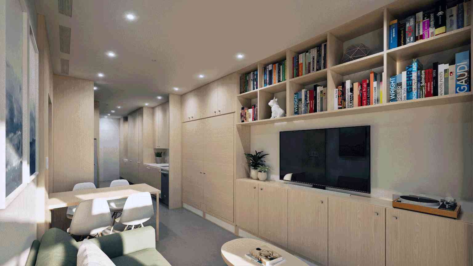 城市住宅舱重新定义紧凑居住空间，闲置办公改造成新型微住宅(图2)