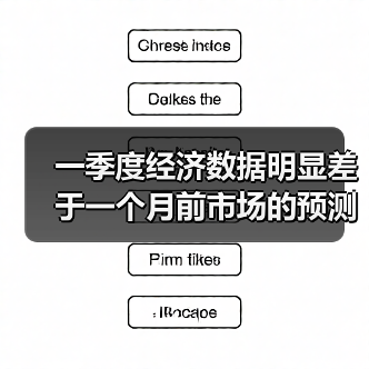一季度经济数据明显差于一个月前市场的预测（图2）