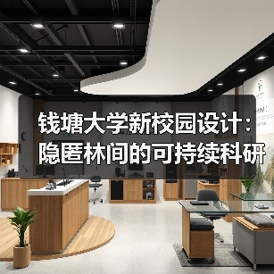 钱塘大学新校园设计：隐匿林间的可持续科研综合体（图1）