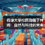 钱塘大学校园隐匿于林间：自然与科技的未来设计（图1）
