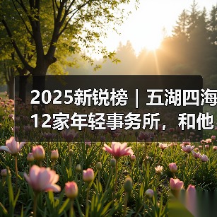 2025新锐榜|五湖四海12家年轻事务所,和他们的年度答卷(图2) 2025新锐榜|五湖四海12家年轻事务所,和他们的年度答卷(图2)