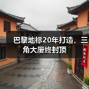 巴黎地标20年打造,三角大厦终封顶(图1) 巴黎地标20年打造,三角大厦终封顶(图1)