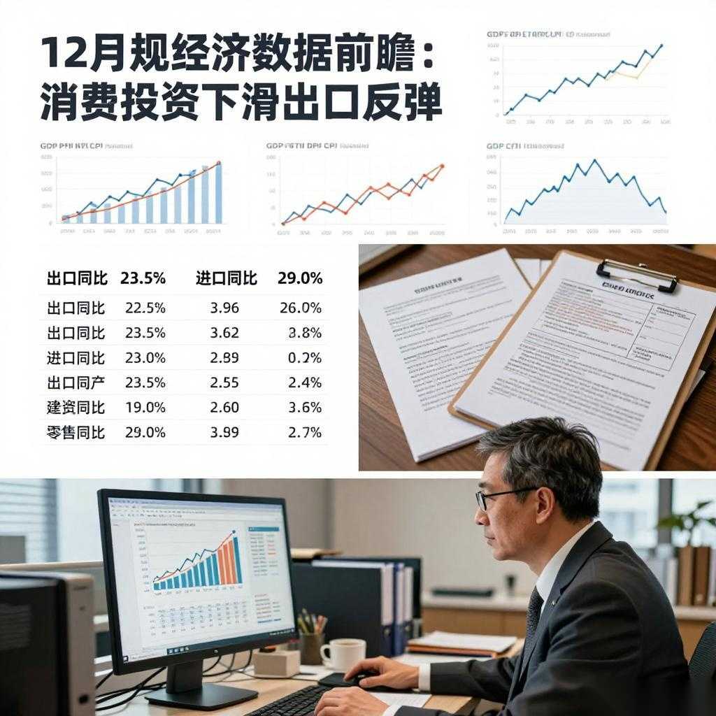 12月宏观经济数据前瞻：消费投资下滑出口反弹